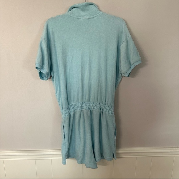 Offline by Aerie Women’s Light Blue Short Sleeve Terrycloth Romper Sz S GUC - Picture 8 of 8